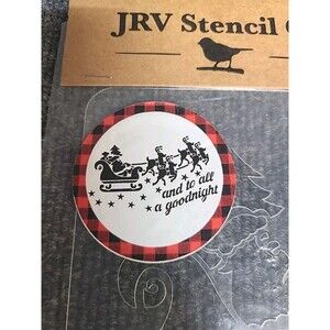 NEW JRV  15mil Reusable Santa's Sleigh Stencil 11.5x7.5 Christmas
